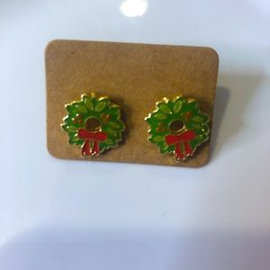 Wreath, earrings (studs) new!